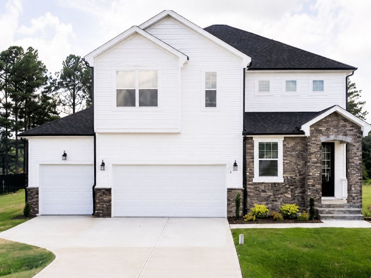 New home on a large lot at McGee’s Crossroads, Johnston County